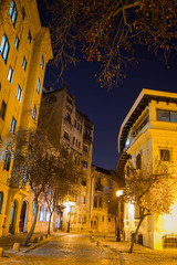 Santiago, London Street at night, Chile. Located in the center of the city, a touristic place.