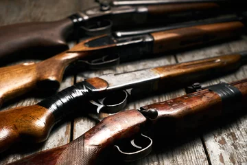 Foto op Plexiglas  ollection of hunting rifles © Gecko Studio