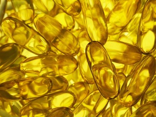 Cod liver oil, omega 3 health supplement