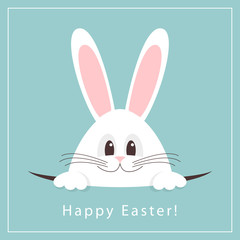 Happy Easter greeting card. Vector illustration