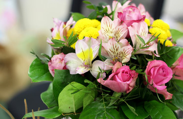 Beautiful bouquet of roses
