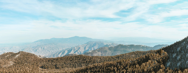 San Jacinto peak amazing landscape panorama