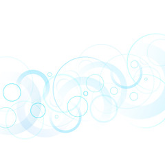 Fototapeta na wymiar Blue circles on a white background