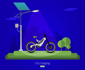Electric bike illustration