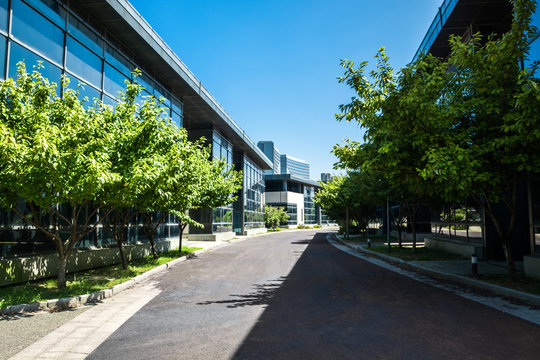 Exterior Of A Modern Small Office Building