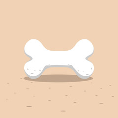 Big Dog bone. Vector illustration