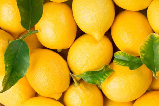 Background of lemon fruits.