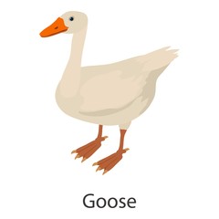 Goose icon, isometric style