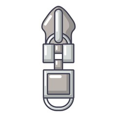 Large zip icon, cartoon style