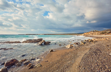 Cyprus - Mediterranean Sea coast. Lara Beach