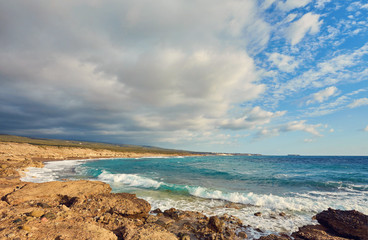 Cyprus - Mediterranean Sea coast. Lara Beach