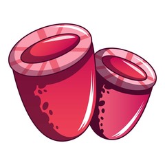 Coral icon, cartoon style