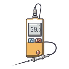 Digital tonometer icon, cartoon style