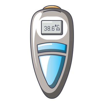 Measuring Thermometer Icon, Cartoon Style