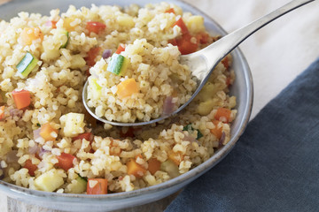 Spoonful of Bulgur Pilaf