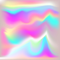 Vector Metallic Holographic Background. Neon shining background.