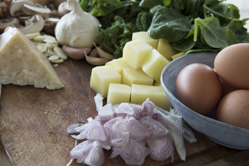 Fresh Shallots and Other Ingredients