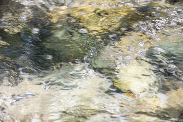 Colorful stones under sea water