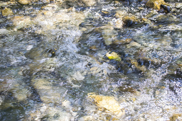 Water surface with rocks