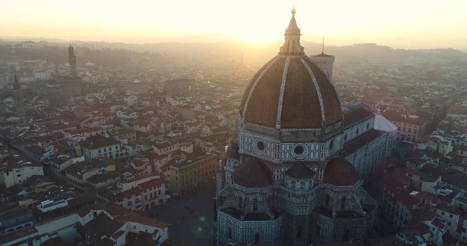 Florence Cityscape & Duomo - Aerial