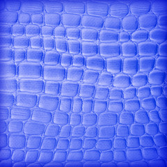 Fototapeta premium blue artificial leather texture as background