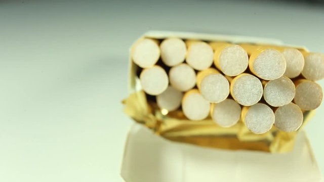 a pack of cigarettes close up rotate clockwise