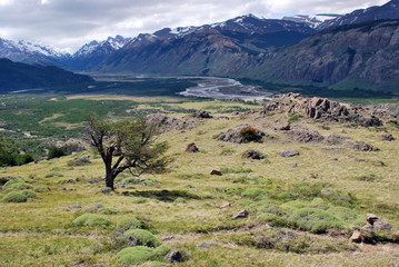 Landscape in the National Park Los Glaciales in the Santa Cruz region, Patagonia, Argentina