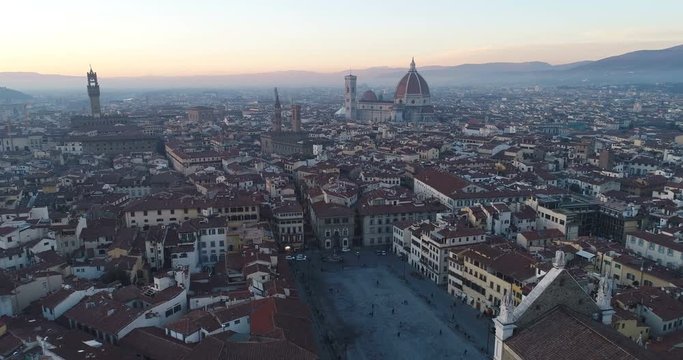 Florence Cityscape & Duomo - Aerial