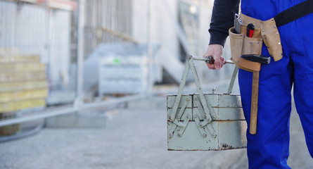 Handwerker, Arbeiter mit Werkzeug 