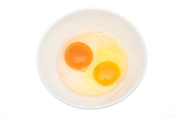 Duck egg yolk and hen egg yolk