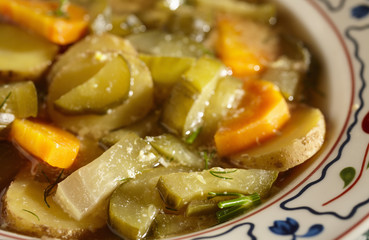 Polish style pickle soup