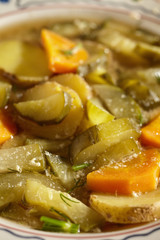 Polish style pickle soup