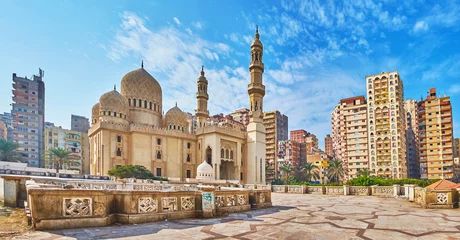 Fotobehang Egypte Sidi Yaqut al-Arshi moskee in Alexandrië, Egypte
