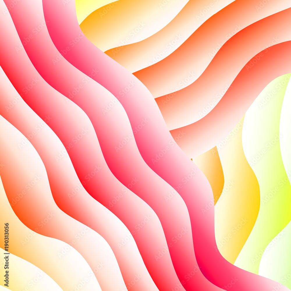 Poster vector abstract background. layered effect backdrop. minimalistic texture with wavy motif. banner, f