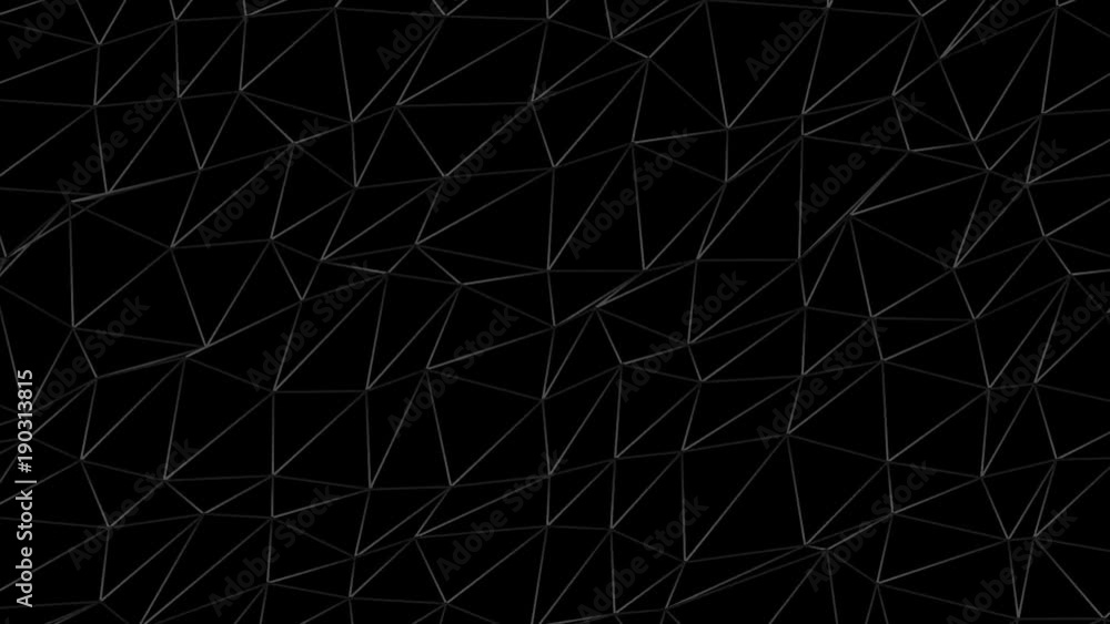 Poster connection structure , 3d animation abstract background. abstract animation of a web of white lines