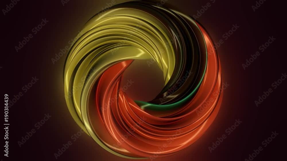 Poster rotating purple torus. 3d computer generated geometric animation. rotation animation color torus. an