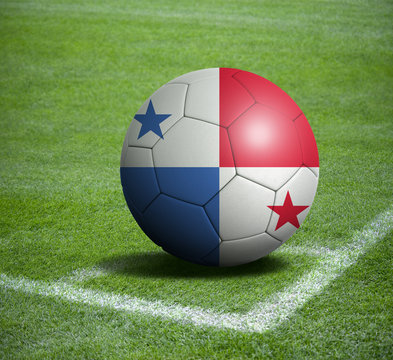 Soccer ball ball with the national flag of PANAMA ball with stadium
