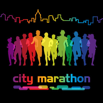 Running people