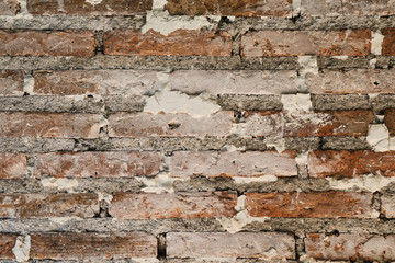 Old Brick Wall Texture , Painted Distressed Wall Surface background