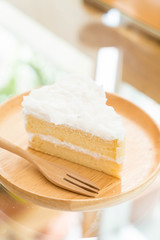 coconut cake on plate