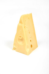 Cheese isolated on white background