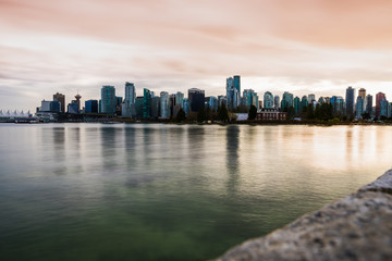 Obraz premium Wieczór w Vancouver