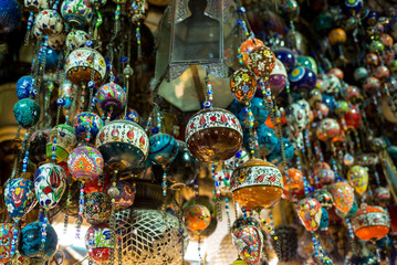 colored at the Grand Bazaar in Istanbul, Turkey