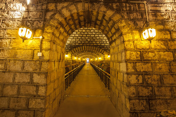  Wine Cellar with Wooden Barrels