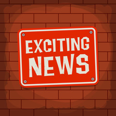 Fototapeta premium Exciting News Poster or Banner