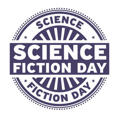 Science Fiction Day rubber stamp