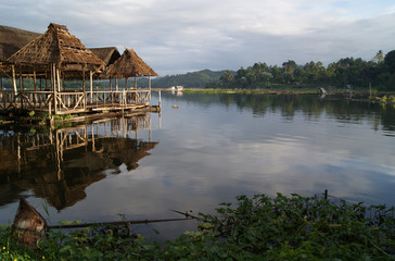 Stilt Huts by the Lake