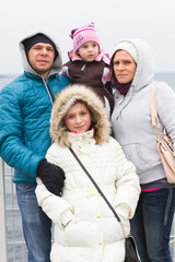 Obraz premium Happy Family at Seattle USA 