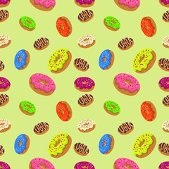 Seamless Donuts Background