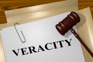 VERACITY - legal  concept